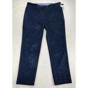 Tommy Hilfiger Corduroy Pants Mens 36x30 Drew Relaxed Fit Blue New With Tags‎